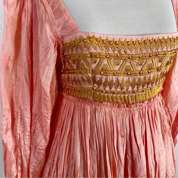 Free People Sahara Salmon Pink Mini Dress - Picture 5 of 10